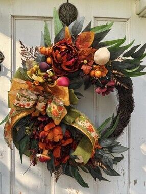 Harvest Elegance Fall Floral wreath